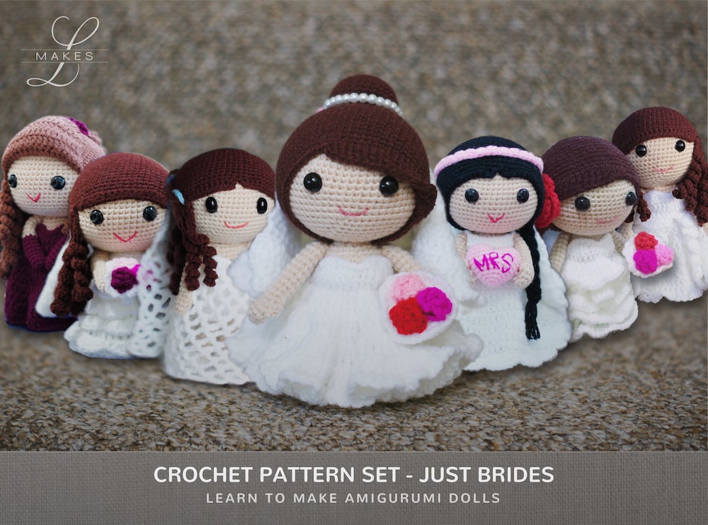 Just Brides amigurumi pattern set 