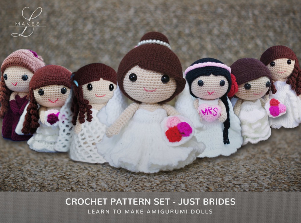 crochet bride pattern pack