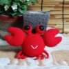 farm animal crochet patterns pack - red crab