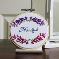 embroidery hoop art mindful