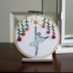 reach for the star embroidery hoop art
