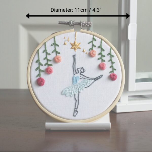 reach for the star embroidery hoop art