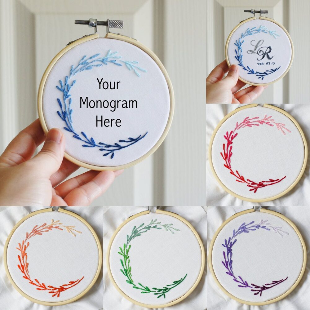custom monogram embroidery