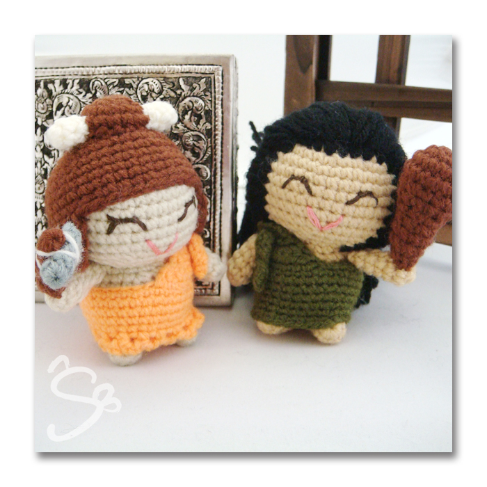 halloween crochet pattern pack - cave couple