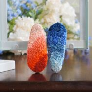 retro embroidered hair clips