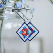 embroidery earrings