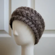 triple cable knit headband