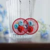 embroidery earrings