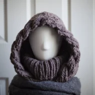 knit balaclava hood