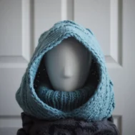 knit balaclava hood