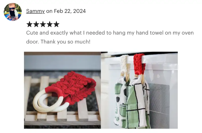 Verified reviews on Etsy