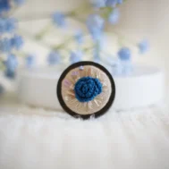 embroidered brooch