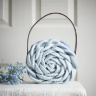 crochet rose bag