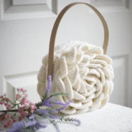 crochet rose bag