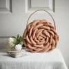 rose crochet handbag