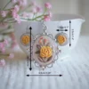 embroidered jewelry set