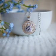 embroidered pendant