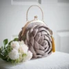 crochet rose bag