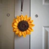 crochet sunflower purse