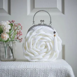 Crochet Rose Purse