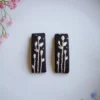 embroidered hair clips