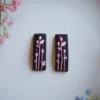 embroidered hair clips