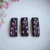 embroidered hair clips