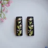 embroidered hair clips