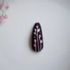 embroidered hair clips