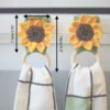 sunflower towel holders