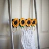 crochet sunflower towel holder