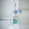 crochet flower earrings