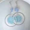 crochet flower earrings