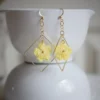 crochet flower earrings