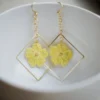 crochet flower earrings