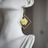 crochet flower earrings