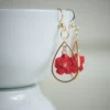 crochet flower earrings