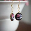 embroidered earrings