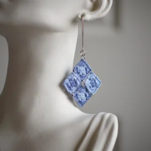 granny square earrings