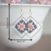 granny square earrings