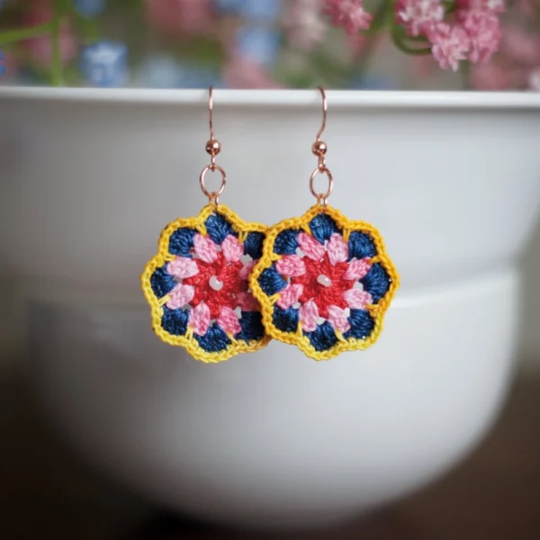 mandala earrings