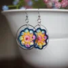 mandala earrings