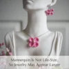 crochet flower jewelry set