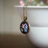 embroidered pendant