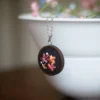 embroidered pendant