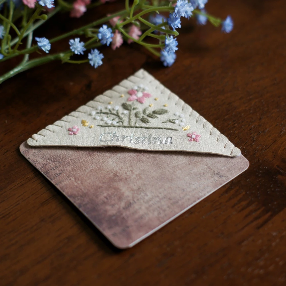 embroidered bookmark gift