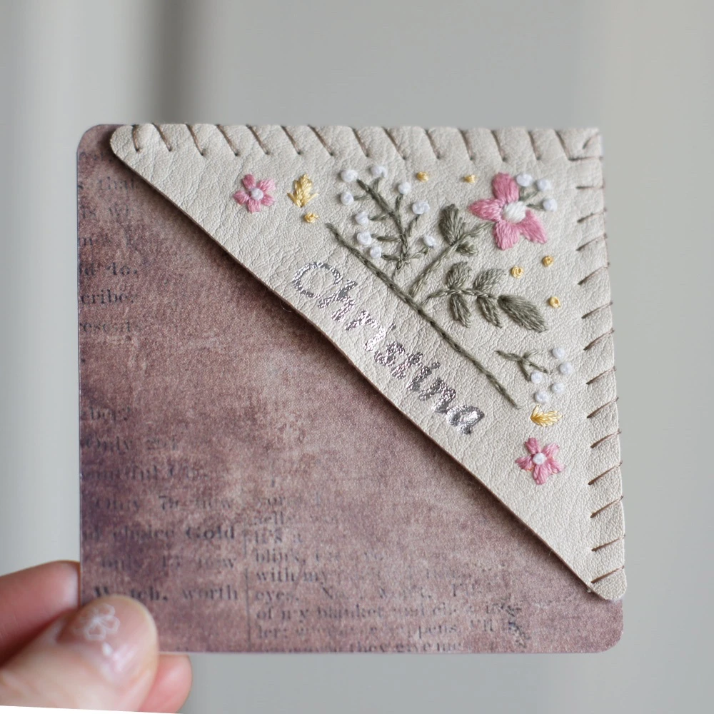 embroidered bookmark gift