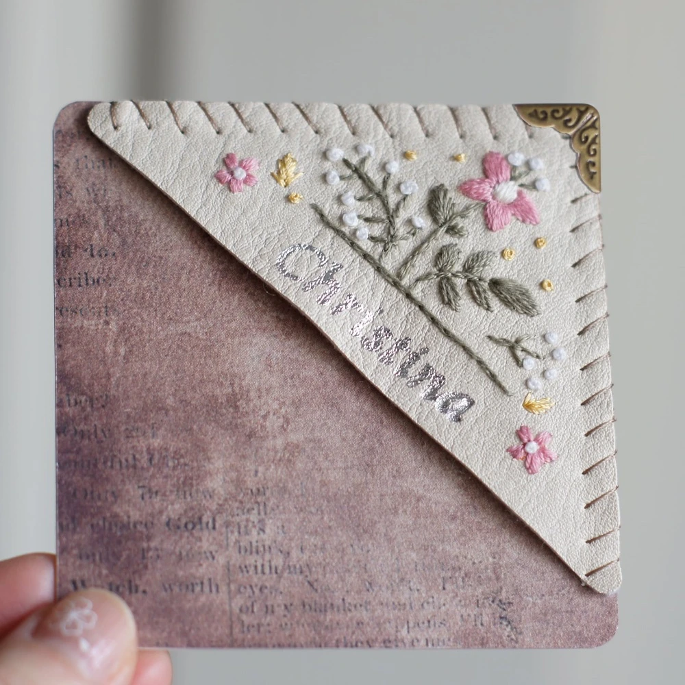 embroidered bookmark gift