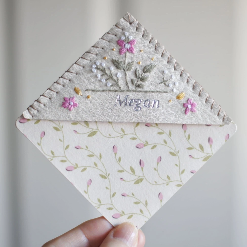 embroidered bookmark gift