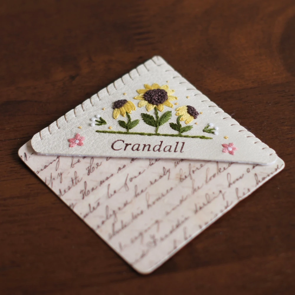 embroidered bookmark